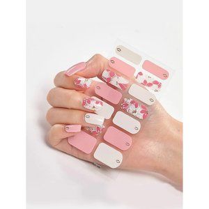 Floral Press On Nail Wrap